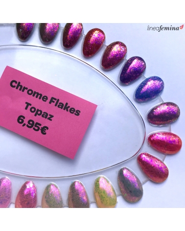 Effet Chrome Flakes - Topaz