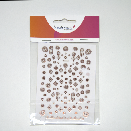 Water Decal fleur tropical noir/mauve