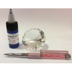 Peinture stylograph bleu