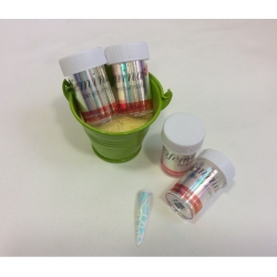 EFFET VERRE CASSE TURQUOISE